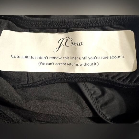 NWT J. Crew '90s High-Leg Bikini Bottom in Black Size XXL - Picture 9 of 10